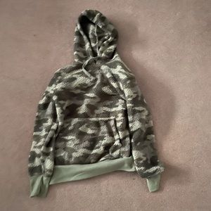 Sherpa camo hoodie